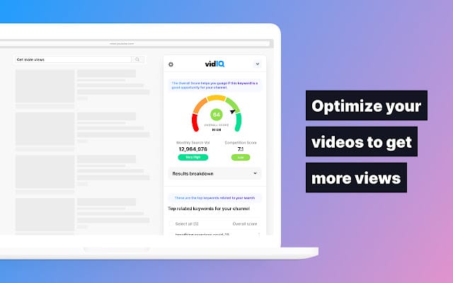 Optimize videos with vidIQ