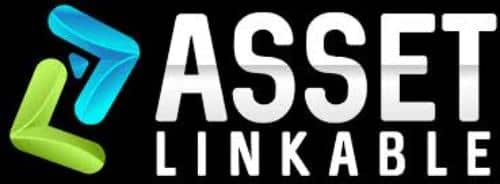 AssetLinkable logo in black background