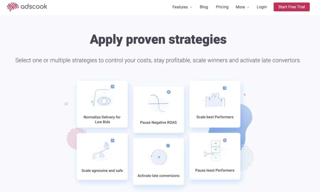 Adscook features and functionality