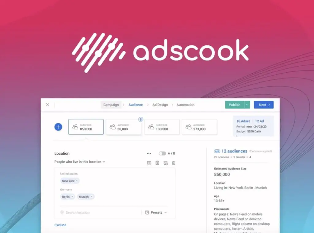 Scaling with adscook