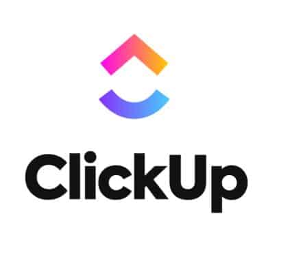 ClickUp App Featured Image: A vibrant graphic depicting the ClickUp logo surrounded by icons symbolizing task management, collaboration, and productivity.