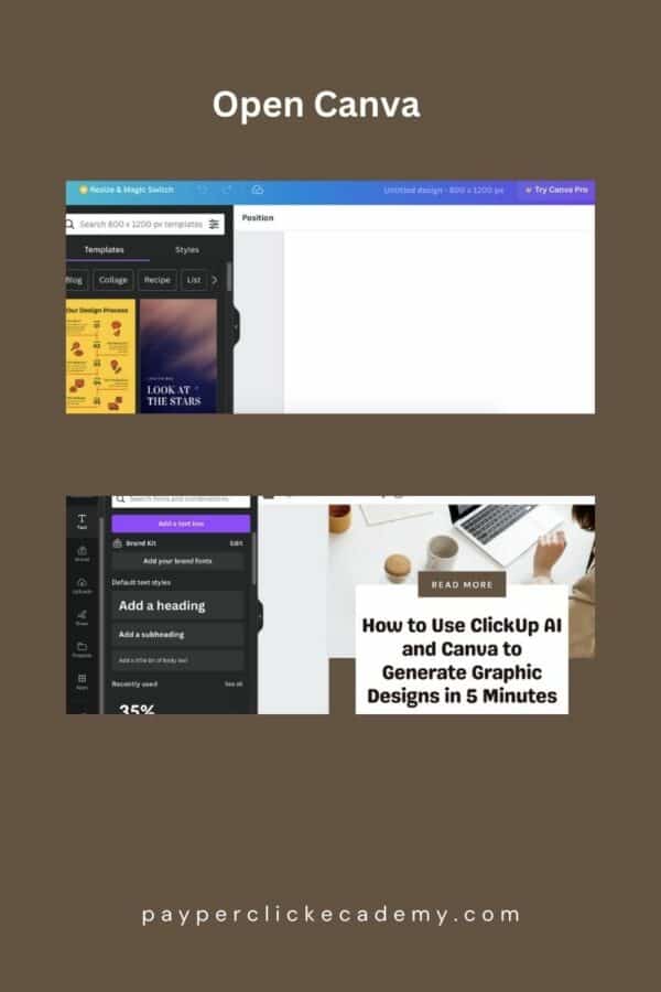 Open Canva for Editing Designs
